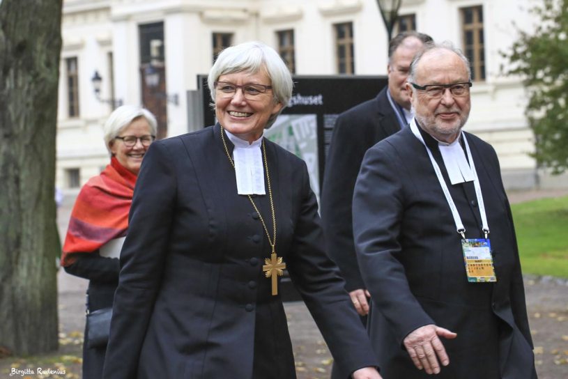 Wanja och Antje - fd fackbas och ärkebiskopen