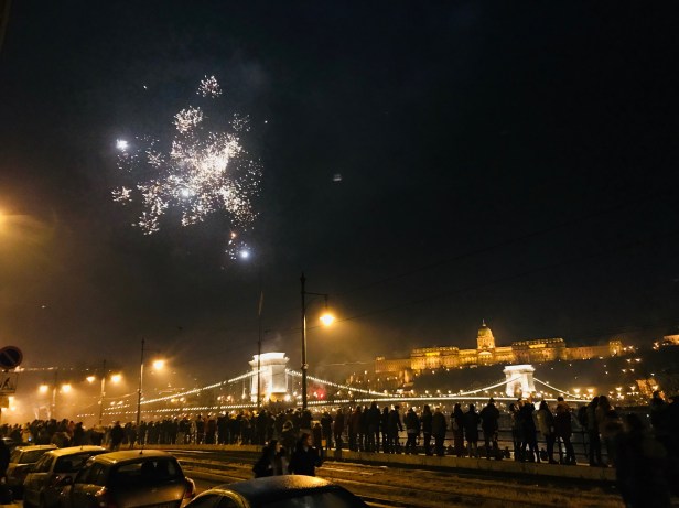 Happy New Year! 2018 Chain Bridge, Budapest.