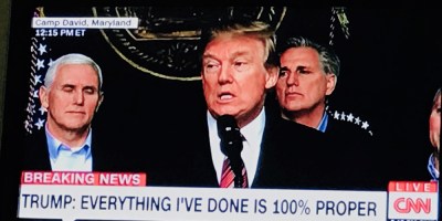 Trump: Allt jag gjort är 100% korrekt.