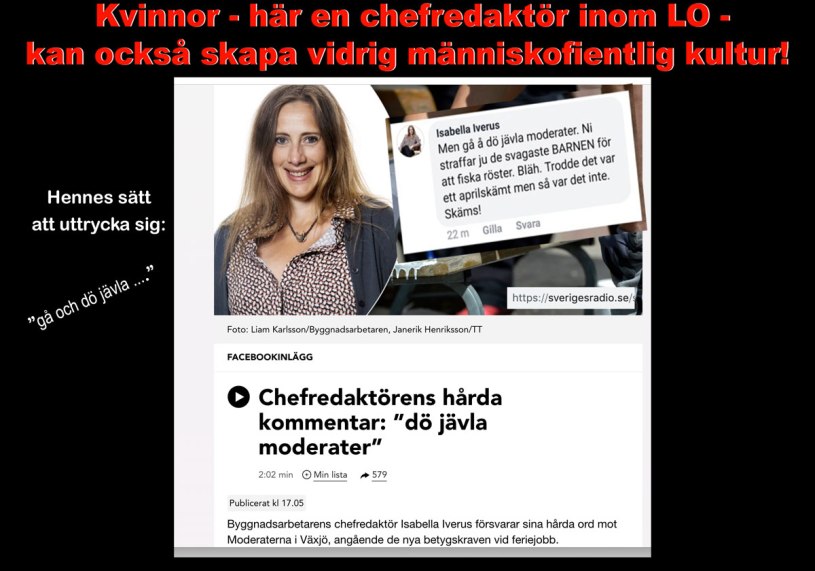 EnEn kvinnas vidriga kultur i att uttrycka sig #LOser