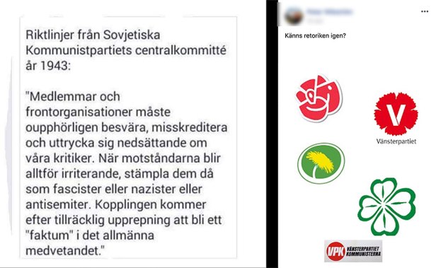 VänsterGrön retorik.