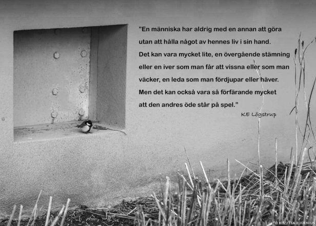 Citat Lögstrup - en favorit.