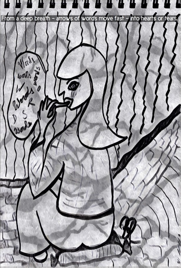 Pics and Poetry - Words of Attacks by Birgitta Rudenius.